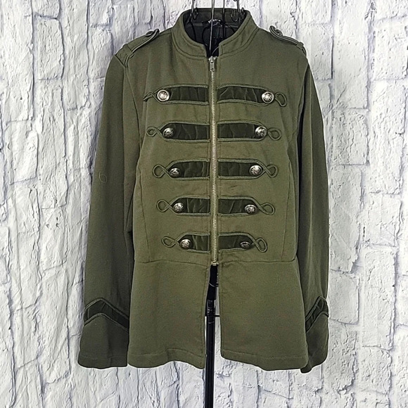 TORRID Olive Military Style‎ Retro Jacket Size 2X - Picture 1 of 9